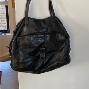 Zara leather boho bag